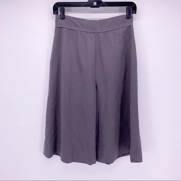 VINTAGE High Waist Wide Leg Cropped Wool Pants - Picture 5 of 6